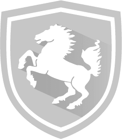 Schild mit springendem Pferd – steht für Qualität & Made in Germany (Stuttgart).